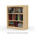 30" Wide x 34" High x 12"D Traditional Framed Solid Pine Bookcase with Arched Mouldings.