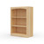 24" Wide x 34" High x 12"D Traditional Framed Solid Pine Bookcase with Arched Mouldings.