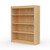 36" Wide x 46" High x 12"D Traditional Framed Solid Pine Bookcase with Classic Mouldings.