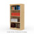 24" Wide x 46" High x 12"D Traditional Framed Solid Pine Bookcase with Arched Mouldings.