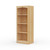 18" Wide x 46" High x 12"D Traditional Framed Solid Pine Bookcase with Arched Mouldings.