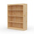 36" Wide x 46" High x 12"D Traditional Framed Solid Pine Bookcase with Arched Mouldings.