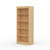 24" Wide x 58" High x 12"D Traditional Framed Solid Pine Bookcase with Classic Mouldings.