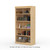 30" Wide x 58" High x 12"D Traditional Framed Solid Pine Bookcase with Classic Mouldings.