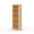 18" Wide x 58" High x 12"D Traditional Framed Solid Pine Bookcase with Classic Mouldings.