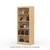 24" Wide x 58" High x 12"D Traditional Framed Solid Pine Bookcase with Arched Mouldings.