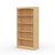 30" Wide x 58" High x 12"D Traditional Framed Solid Pine Bookcase with Arched Mouldings.
