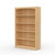 36" Wide x 58" High x 12"D Traditional Framed Solid Pine Bookcase with Arched Mouldings.