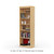 24" Wide x 82" High x 12"D Traditional Framed Solid Pine Bookcase with Classic Mouldings.
