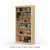 36" Wide x 82" High x 12"D Traditional Framed Solid Pine Bookcase with Classic Mouldings.