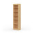 18" Wide x 70" High x 12"D Traditional Framed Solid Pine Bookcase with Classic Mouldings.