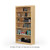 36" Wide x 70" High x 12"D Traditional Framed Solid Pine Bookcase with Arched Mouldings.