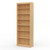 30" Wide x 82" High x 12"D Traditional Framed Solid Pine Bookcase with Classic Mouldings.