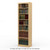 24" Wide x 82" High x 12"D Traditional Framed Solid Pine Bookcase with Arched Mouldings.