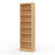 24" Wide x 82" High x 12"D Traditional Framed Solid Pine Bookcase with Arched Mouldings.