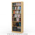 30" Wide x 82" High x 12"D Traditional Framed Solid Pine Bookcase with Arched Mouldings.
