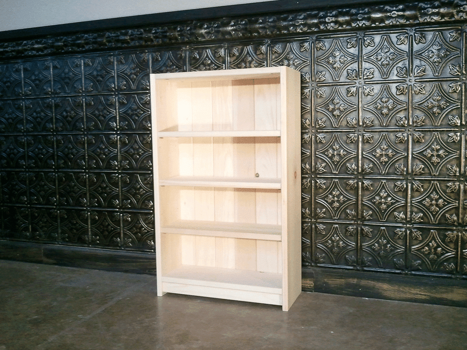 29"H CD/DVD Paperback Novel Shallow Depth Bookcase