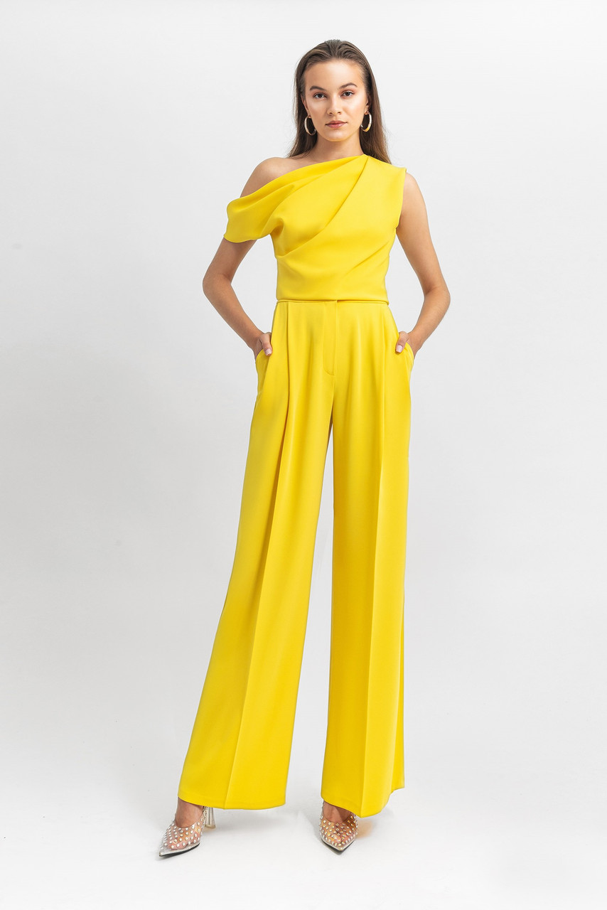 Flared Cut Crepe Pants – Gemy Maalouf