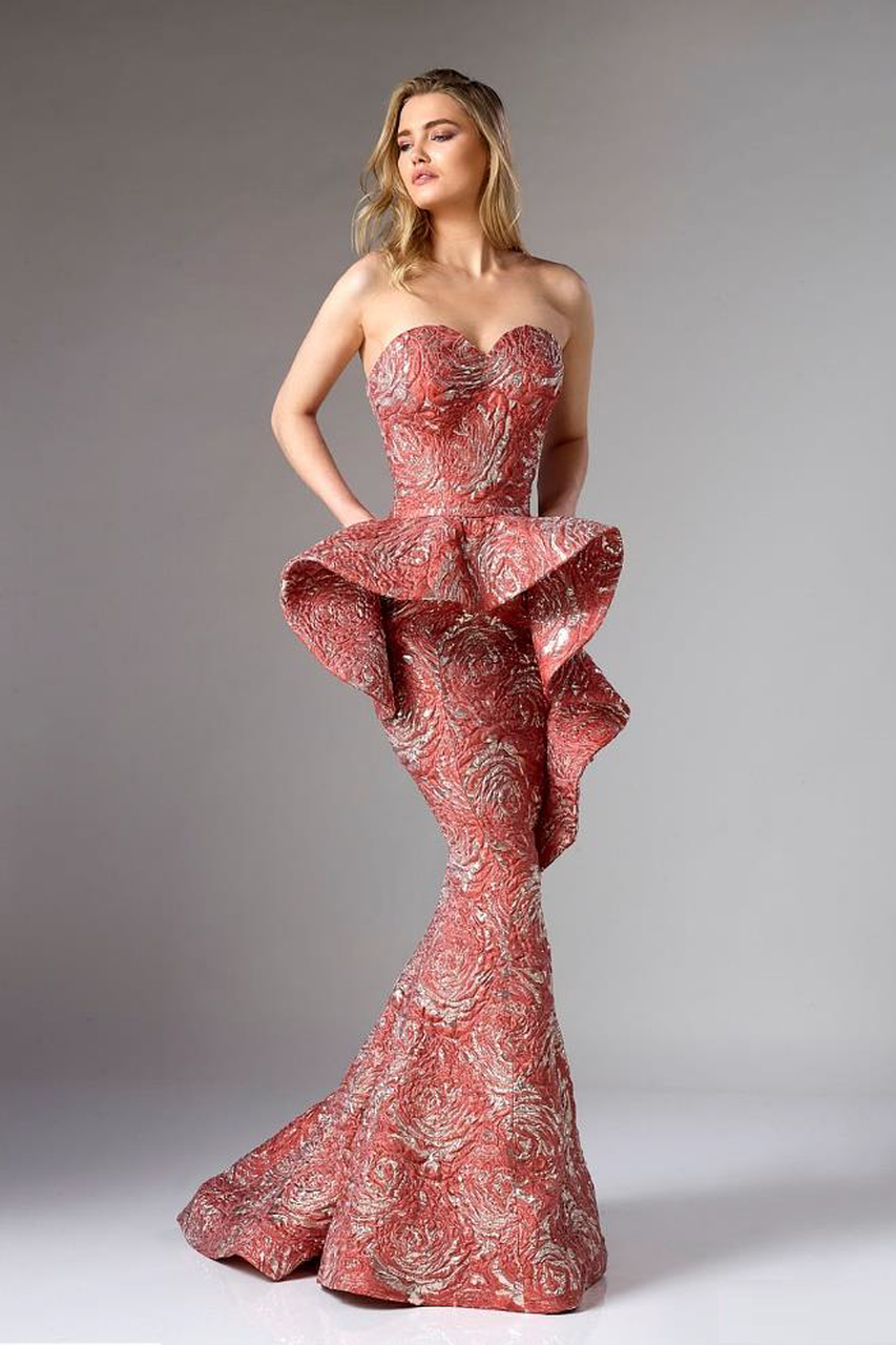 brocade evening dresses