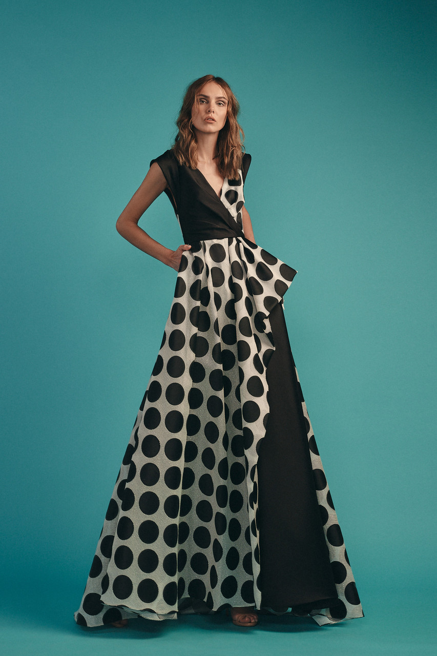 Polka Dot Formal Dress