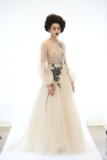 Micro Pleated Tulle Gown