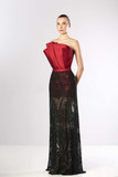 Sculpted Strapless Faille Gown