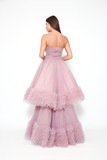 Sleeveless Tiered Tulle Gown