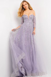 Off the Shoulder Evening Gown