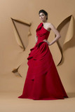 Sleeveless Red Mitibibo Evening Gown