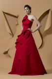 Sleeveless Red Mitibibo Evening Gown