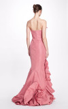 Strapless Fit to Flare Gown