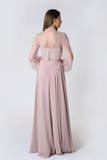 Light Purple Chiffon-Lace Gown