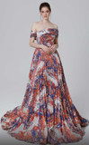 Print Crinkle Gown