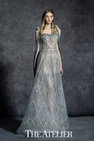 Dale Gray Embellished Gown