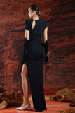 Fitted Gown with Slit