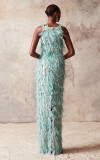 Halter Feather Gown