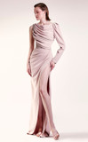 One Sleeve Draped Gown