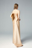 One Ruffle Shoulder Gown