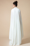Fully Pleated Flared Gown