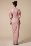 Deep-V Bishop Sleeve Gown