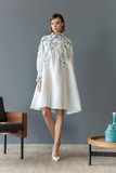 Long Sleeve Linen Dress