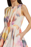 Sleeveless Iris Wrap Cocktail Dress