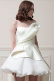 Strapless Silk Organza Gown