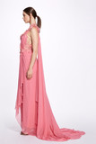 One Shoulder Grecian Chiffon Gown