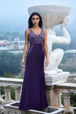 Beaded  Satin Gown