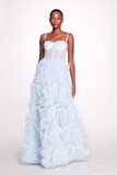 Copy of Dotted Tulle Textured  Gown