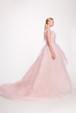 Sleeveless High Low Tulle Ball Gown