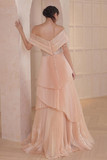 Tiered Pleated Gown