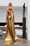 Strapless Velvet and Metallic- Gown