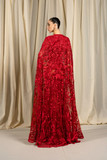 Threadwork Embroidered Gown and Cape